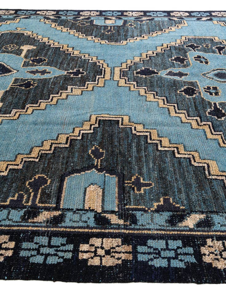 Detail image of  8' 10 x 12' 7  Hand Knotted Moroccan Wool Rug