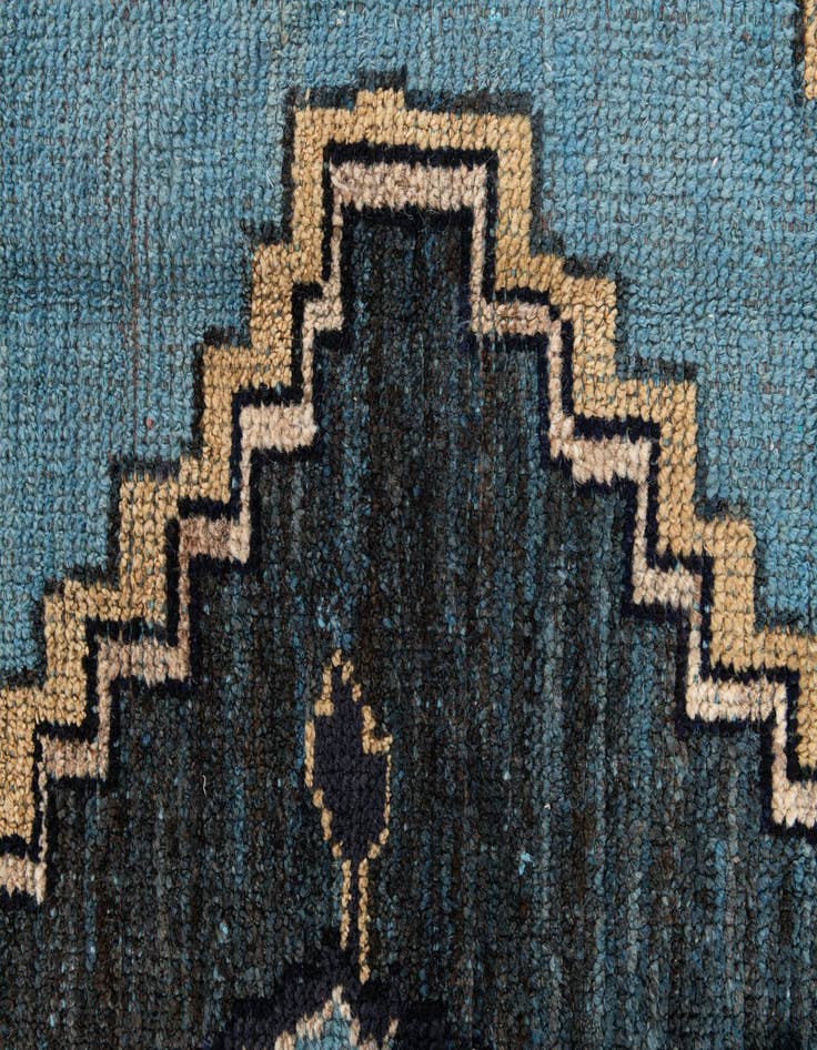 Detail image of  8' 10 x 12' 7  Hand Knotted Moroccan Wool Rug