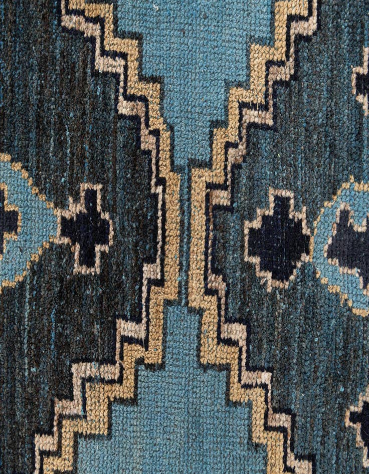 Detail image of  8' 10 x 12' 7  Hand Knotted Moroccan Wool Rug