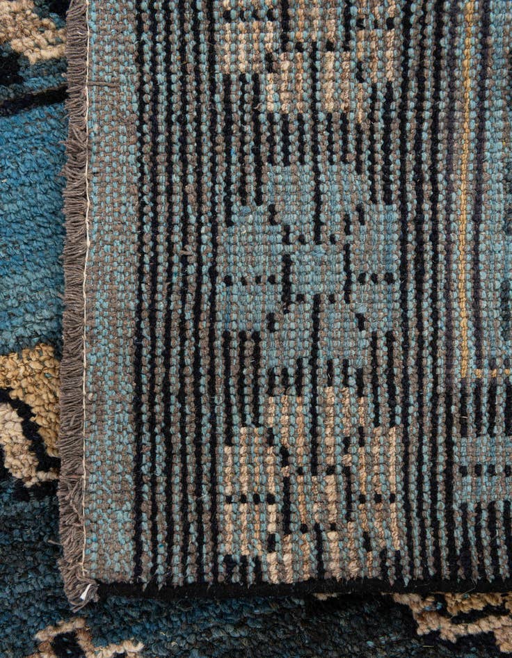 Detail image of  8' 10 x 12' 7  Hand Knotted Moroccan Wool Rug