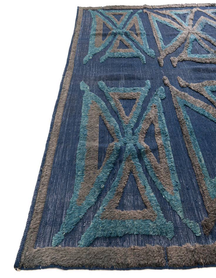 Detail image of  8' x 10' 6  Hand Knotted Moroccan Wool Rug