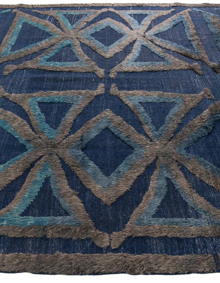 Detail image of  8' x 10' 6  Hand Knotted Moroccan Wool Rug