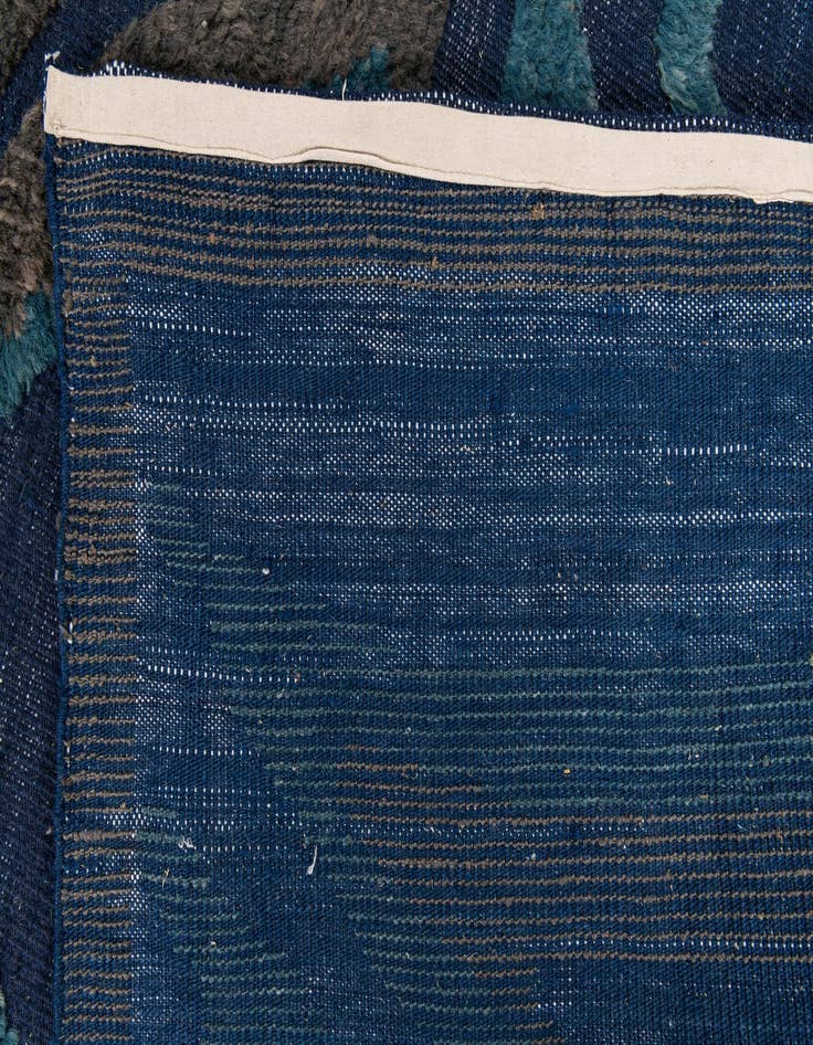 Detail image of  8' x 10' 6  Hand Knotted Moroccan Wool Rug