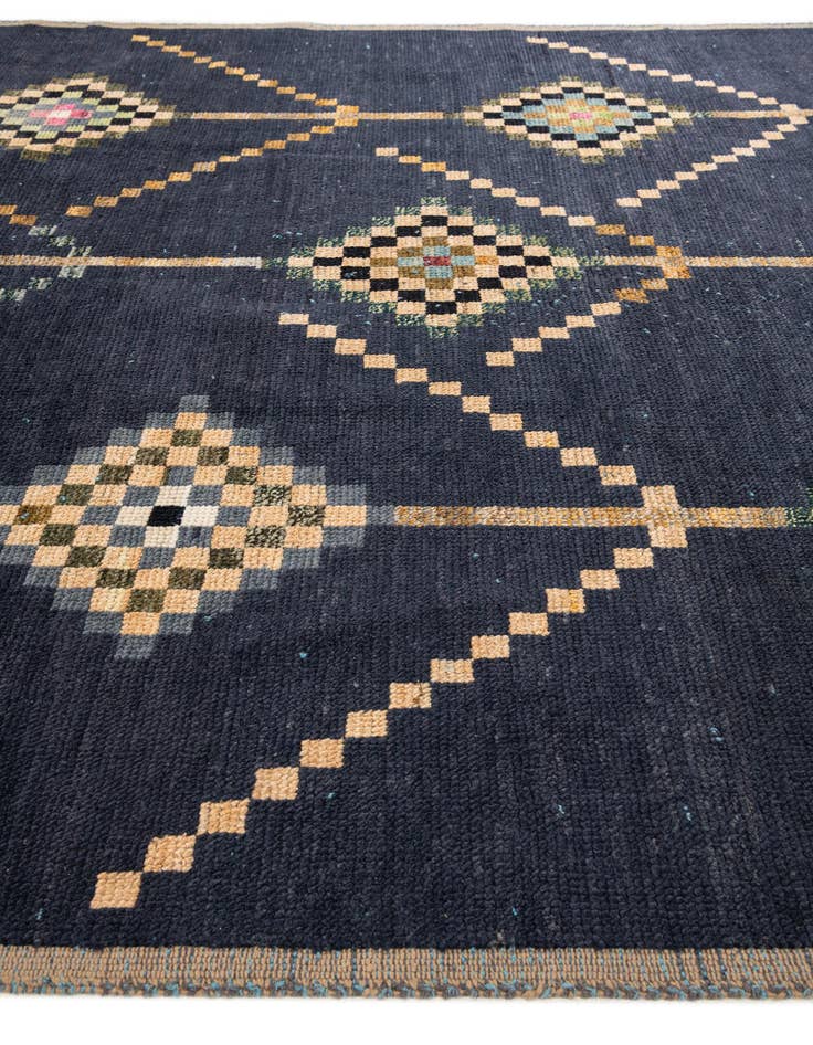 Detail image of  9' 2 x 12' 9  Hand Knotted Moroccan Wool Rug