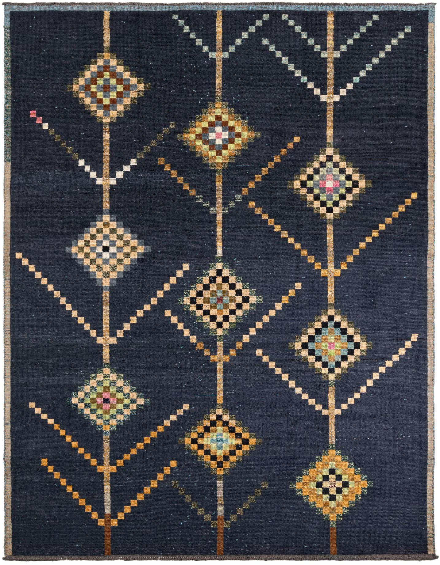 Primary image  9' 2 x 12' 9  Hand Knotted Moroccan Wool Rug