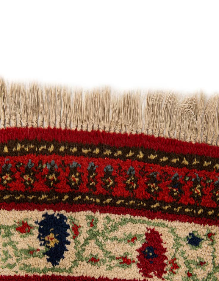 Detail image of  2' 6 x 4' 6  Hand Knotted Moroccan Wool Rug