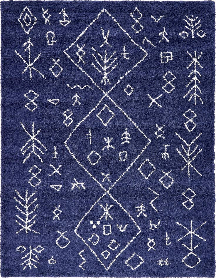 Detail image of  9' x 12' 2 Moroccan Shag Rug