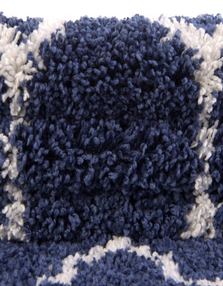 Detail image of  Custom Navy Blue Moroccan Shag Rug
