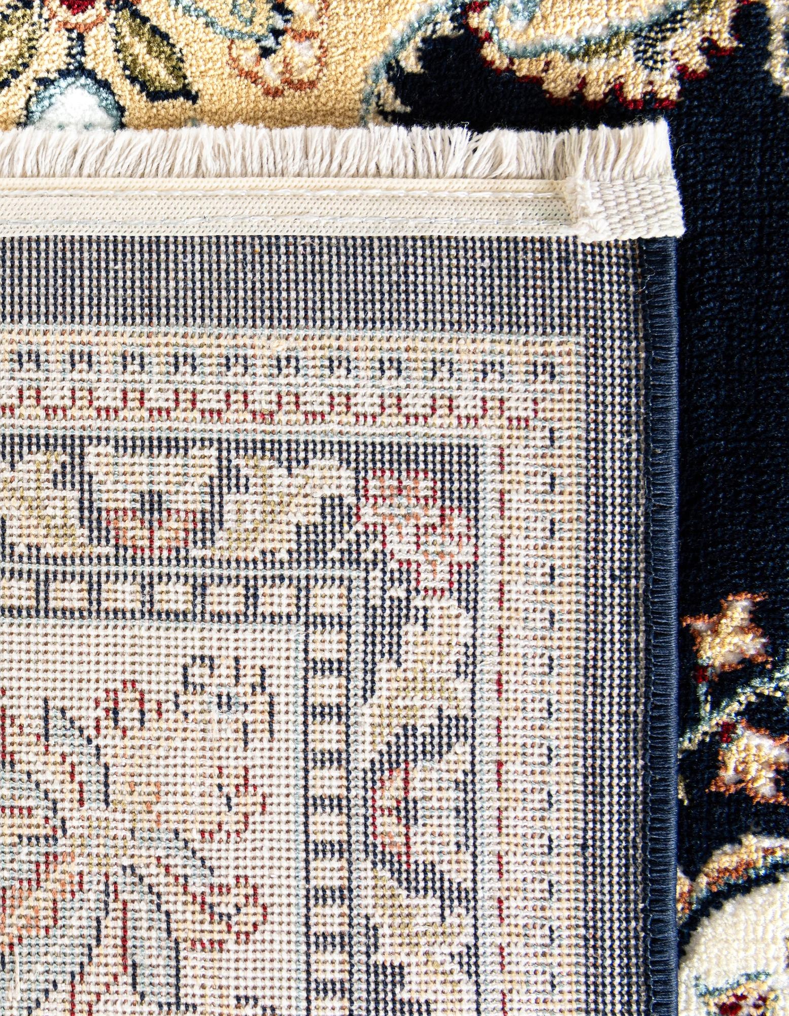 Navy Blue 8' x 10' Nain Design Rug | Rugs.com