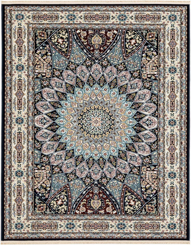 Detail image of  4' x 6' Nain Design Rug
