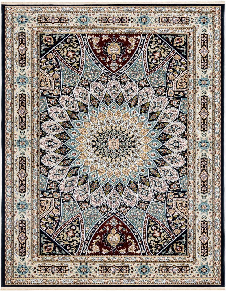 Detail image of  6' x 9' Nain Design Rug