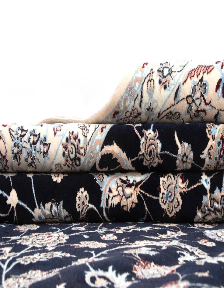 Detail image of  6' 9 x 10' 2  Hand Knotted Nain Rug