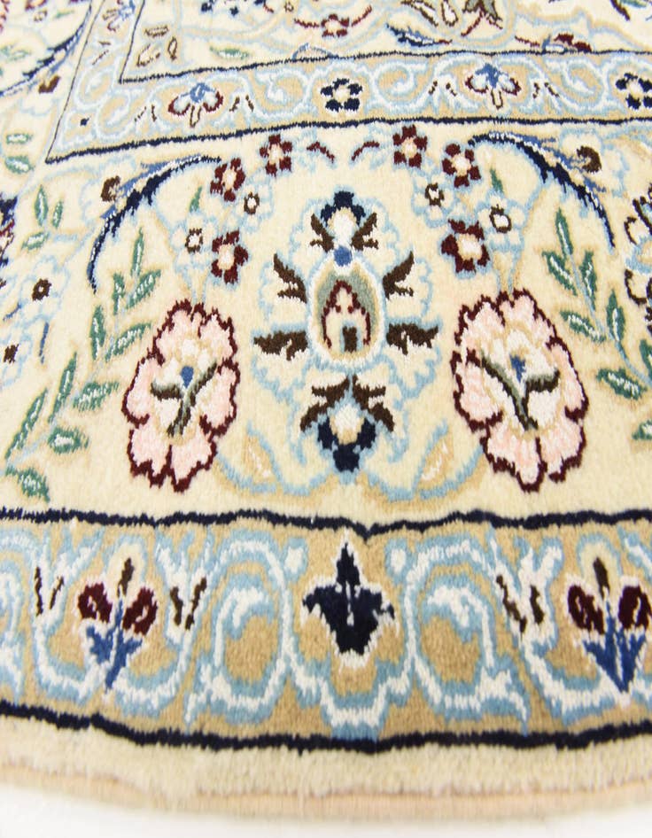 Detail image of  5' 2 x 8' 3  Hand Knotted Nain Persian Rug