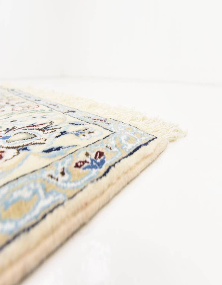 Detail image of  5' 2 x 8' 3  Hand Knotted Nain Persian Rug