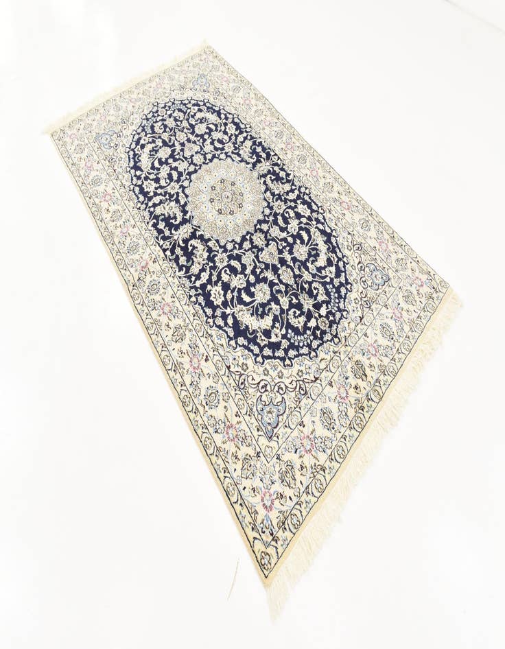 Detail image of  5' 1 x 8' 5  Hand Knotted Nain Persian Rug