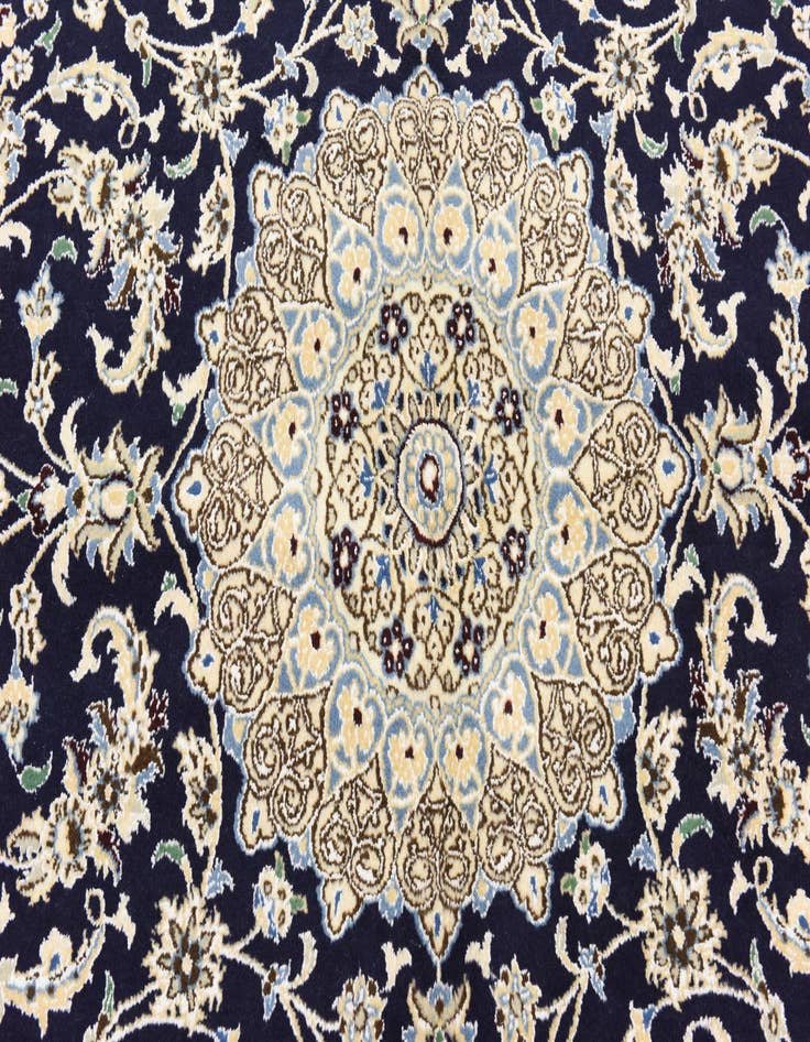 Detail image of  5' 1 x 8' 5  Hand Knotted Nain Persian Rug