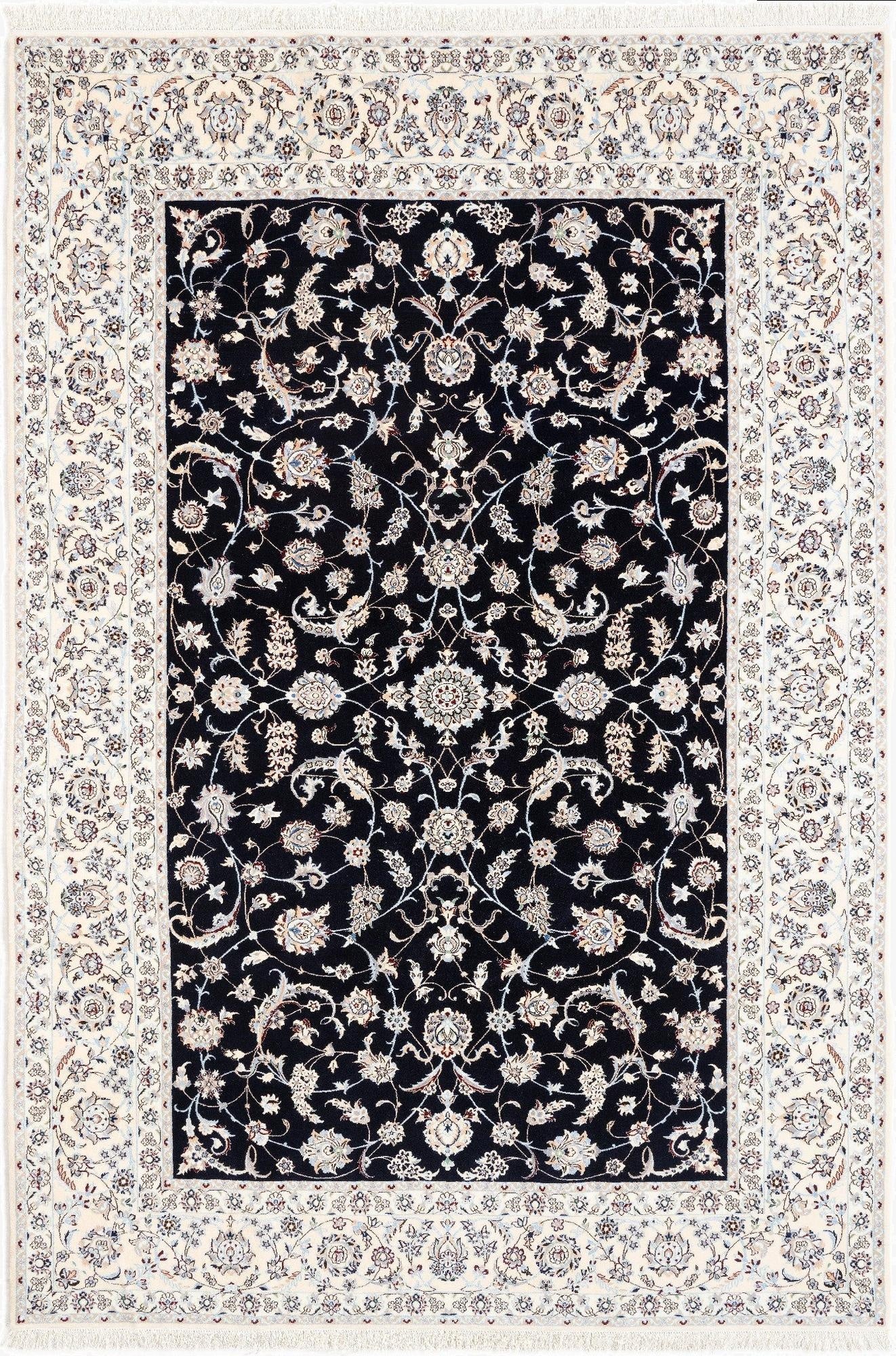  6' 9 x 10' 2  Hand Knotted Nain Rug