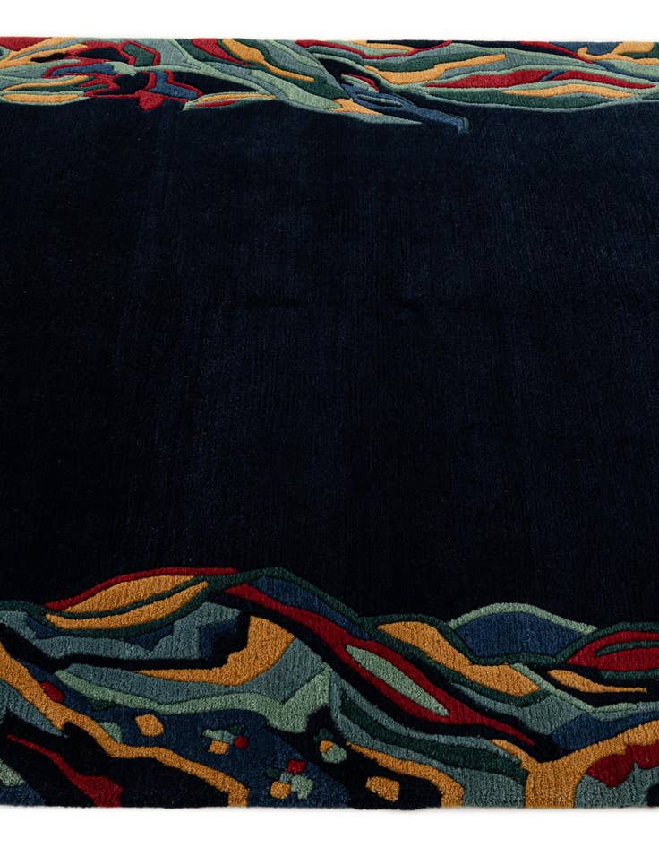 Detail image of  4' 11 x 6' 9  Hand Knotted Nepal Wool Rug