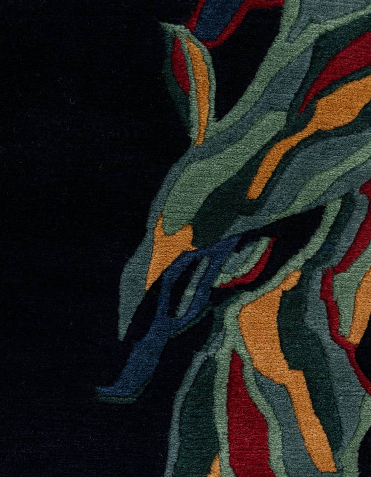 Detail image of  4' 11 x 6' 9  Hand Knotted Nepal Wool Rug