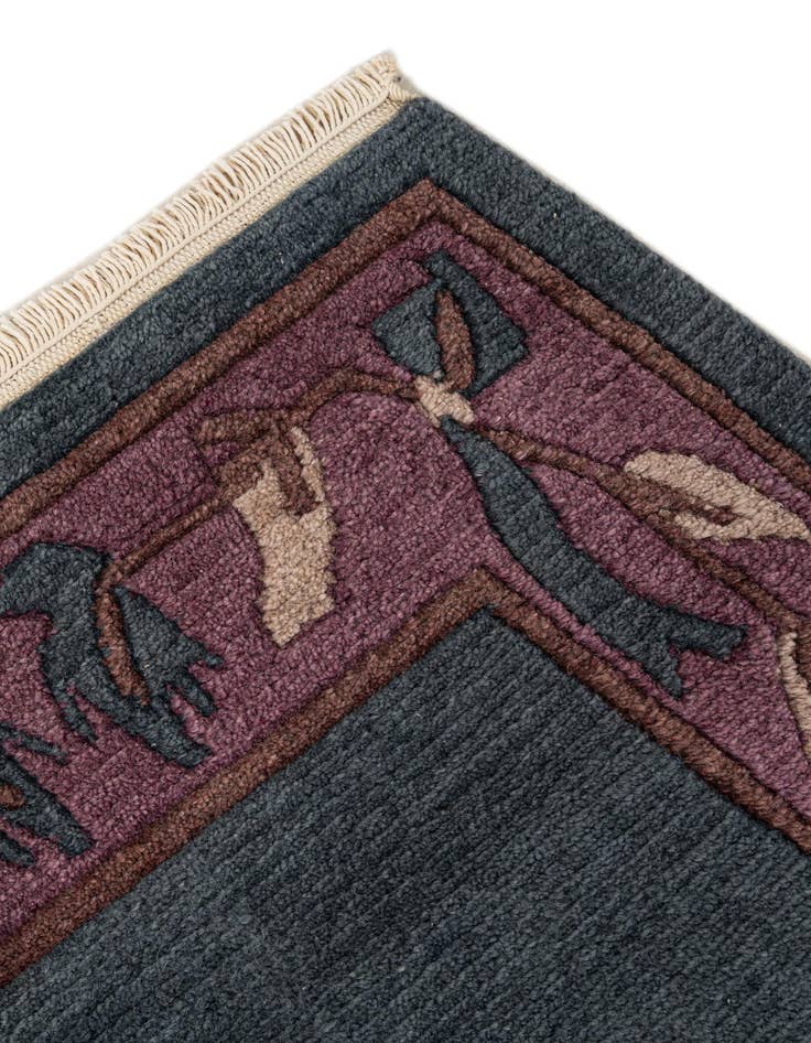 Detail image of  2' 7 x 4' 9  Hand Knotted Nepal Wool Rug