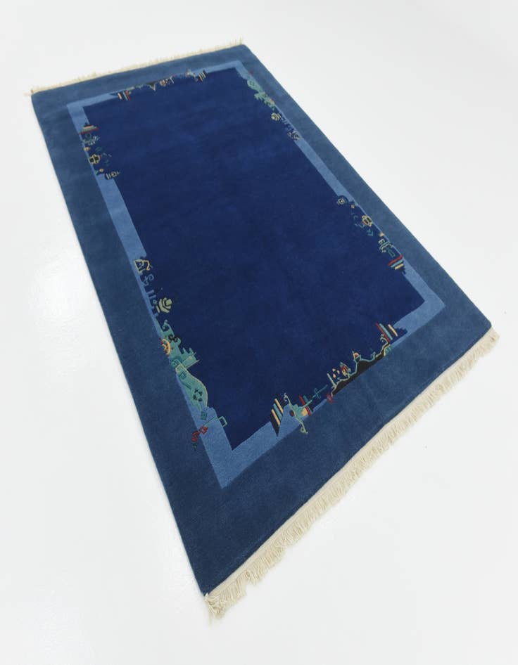 Detail image of  5' 8 x 7' 10  Hand Knotted Nepal Wool Rug