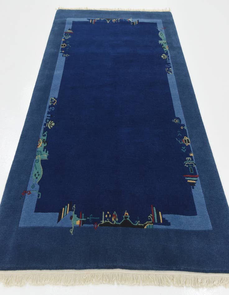 Detail image of  5' 8 x 7' 10  Hand Knotted Nepal Wool Rug