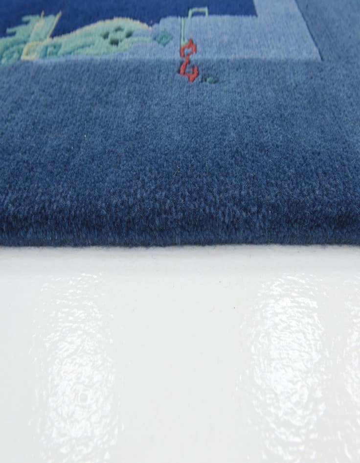 Detail image of  5' 8 x 7' 10  Hand Knotted Nepal Wool Rug