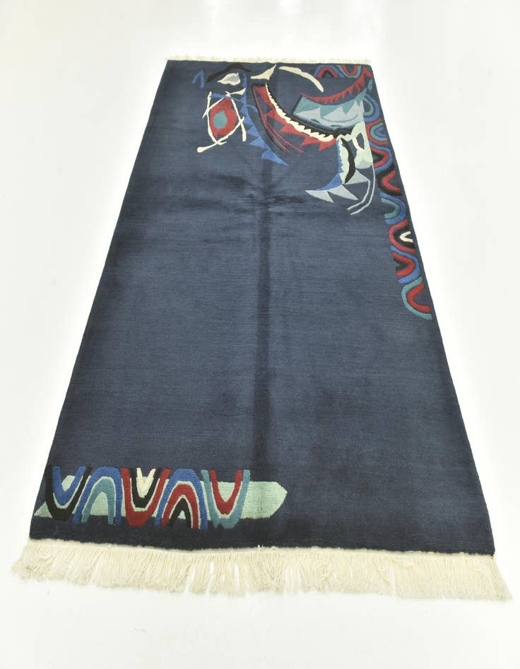 Detail image of  5' 7 x 7' 10  Hand Knotted Nepal Wool Rug