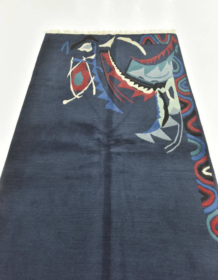 Detail image of  5' 7 x 7' 10  Hand Knotted Nepal Wool Rug