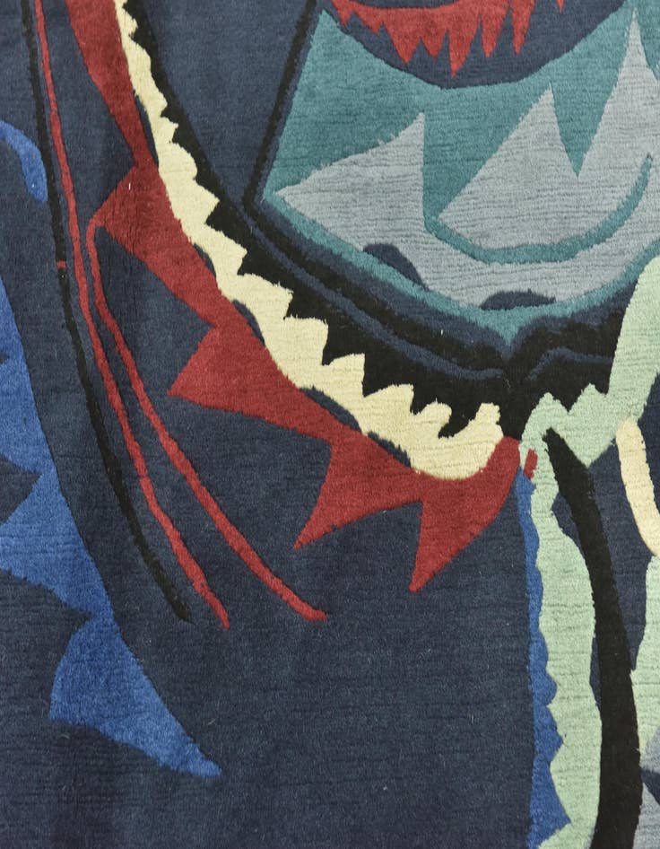 Detail image of  5' 7 x 7' 10  Hand Knotted Nepal Wool Rug