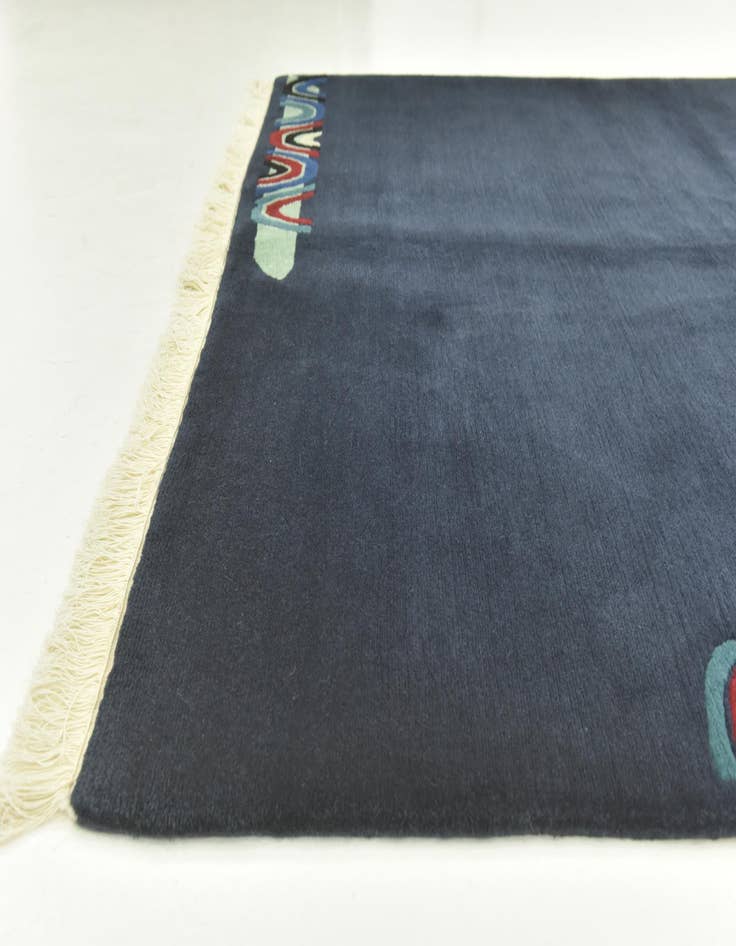 Detail image of  5' 7 x 7' 10  Hand Knotted Nepal Wool Rug