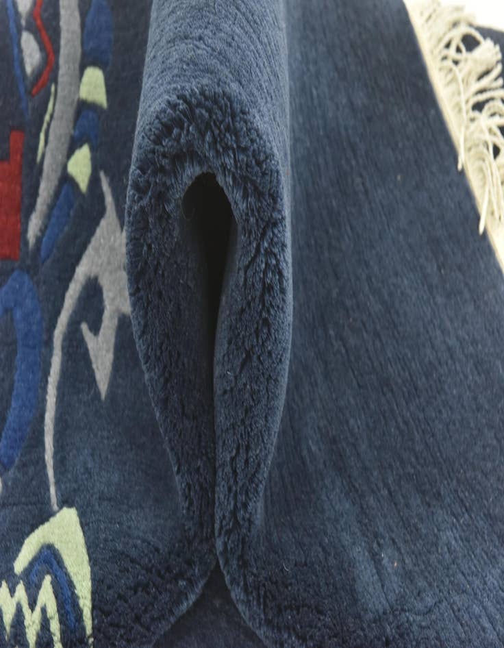 Detail image of  5' 7 x 8'  Hand Knotted Nepal Wool Rug
