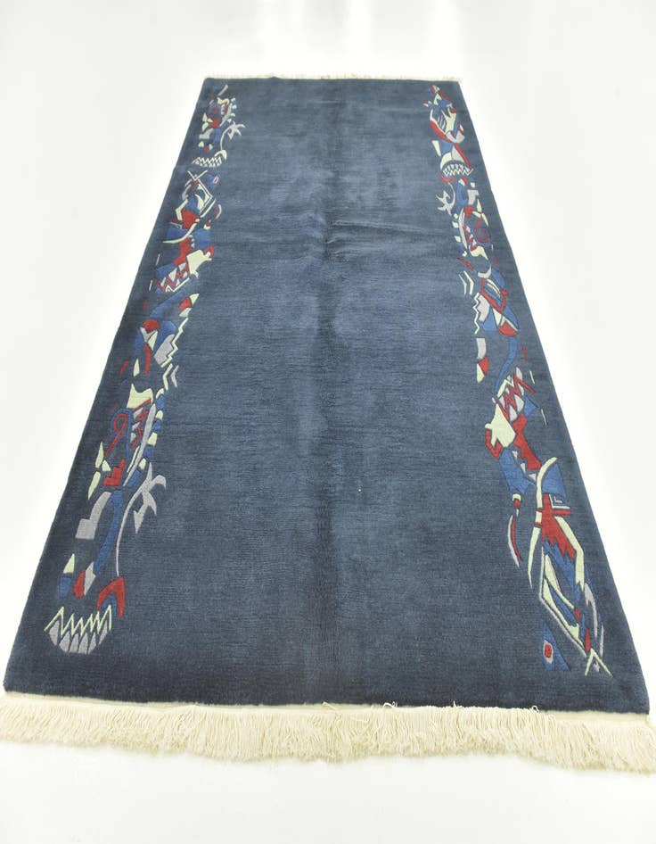 Detail image of  5' 7 x 8'  Hand Knotted Nepal Wool Rug