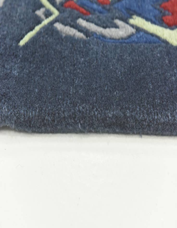 Detail image of  5' 7 x 8'  Hand Knotted Nepal Wool Rug