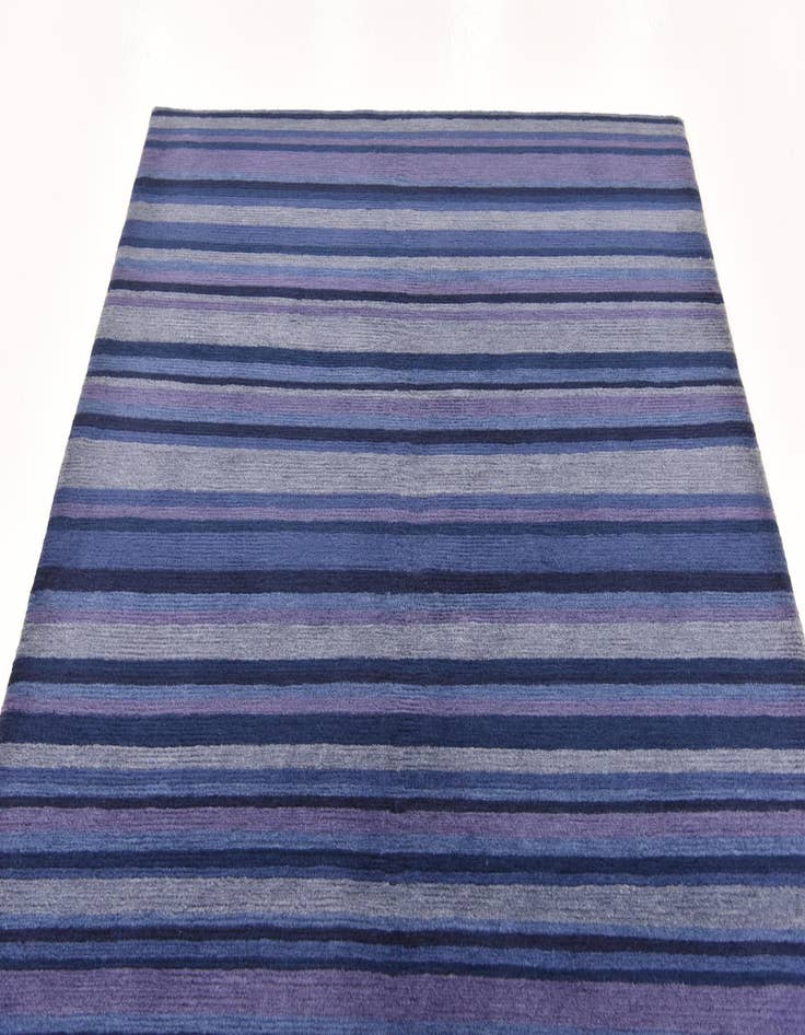 Detail image of  4' 9 x 6' 7  Hand Knotted Nepal Wool Rug