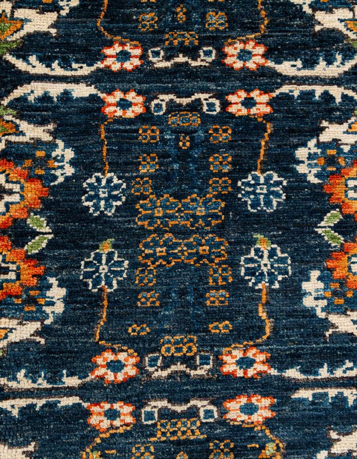 Detail image of  8' 9 x 9' 9  Hand Knotted Oushak Wool Rug