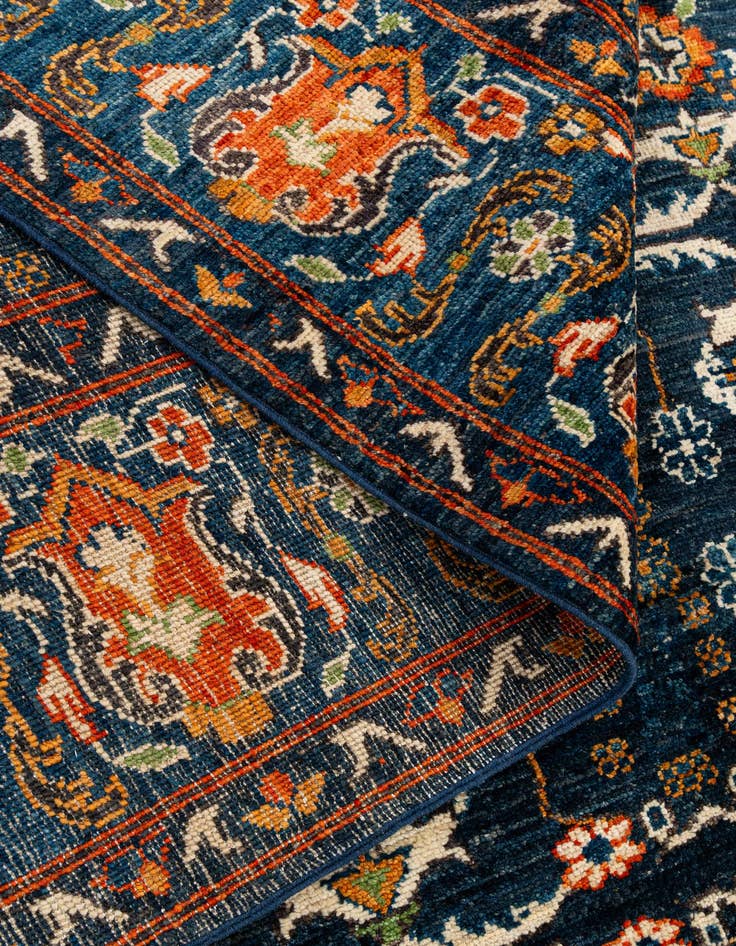 Detail image of  8' 9 x 9' 9  Hand Knotted Oushak Wool Rug