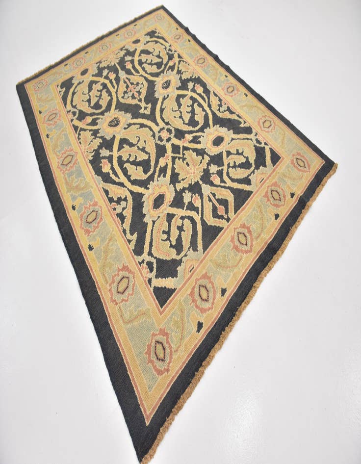 Detail image of  6' 9 x 8' 10  Hand Knotted Oushak Wool Rug