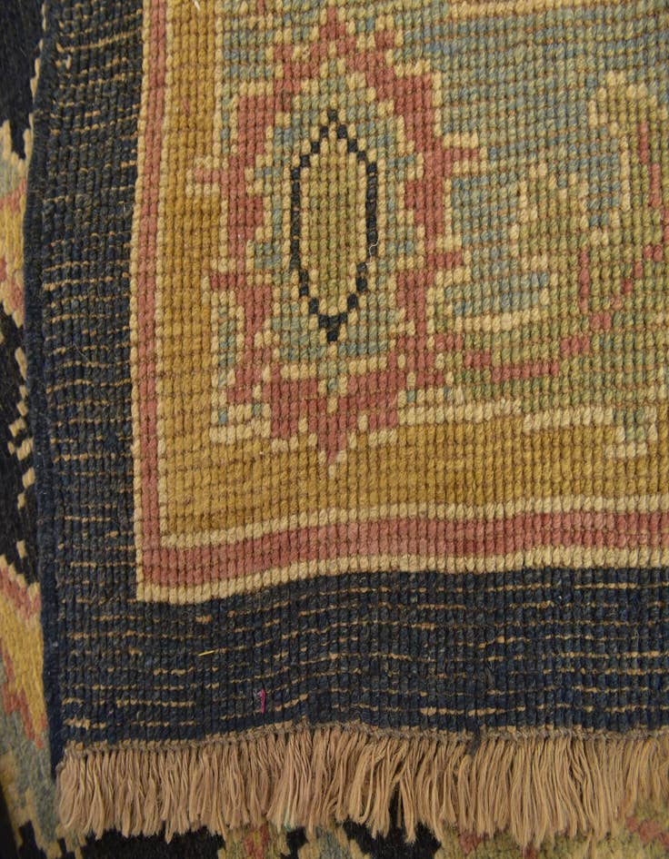 Detail image of  6' 9 x 8' 10  Hand Knotted Oushak Wool Rug