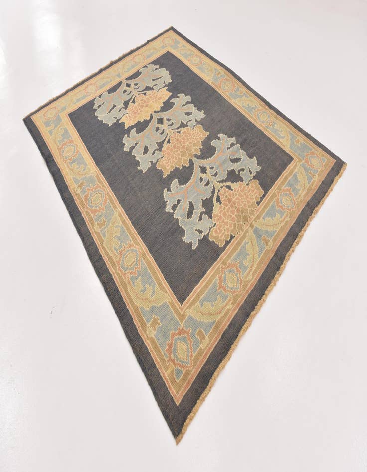 Detail image of  6' 10 x 8' 4  Hand Knotted Oushak Wool Rug