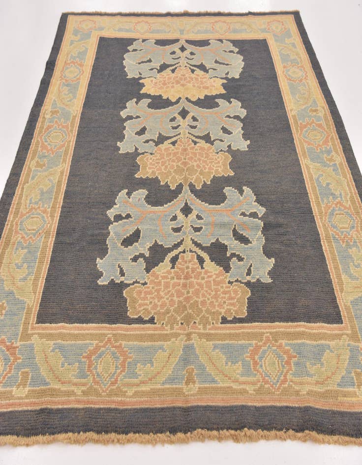 Detail image of  6' 10 x 8' 4  Hand Knotted Oushak Wool Rug