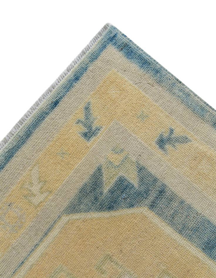 Detail image of 8' 4 x 9' 10 Hand Knotted Oushak Wool Rug