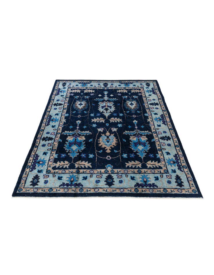 Detail image of  7' 10 x 10'  Hand Knotted Oushak Wool Rug