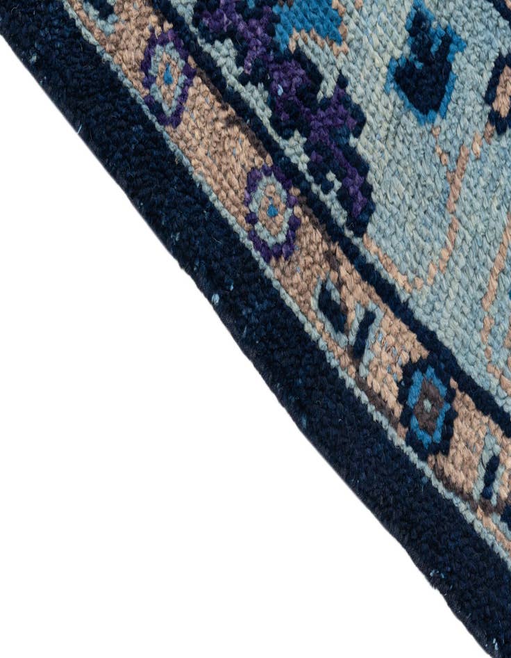 Detail image of  7' 10 x 10'  Hand Knotted Oushak Wool Rug