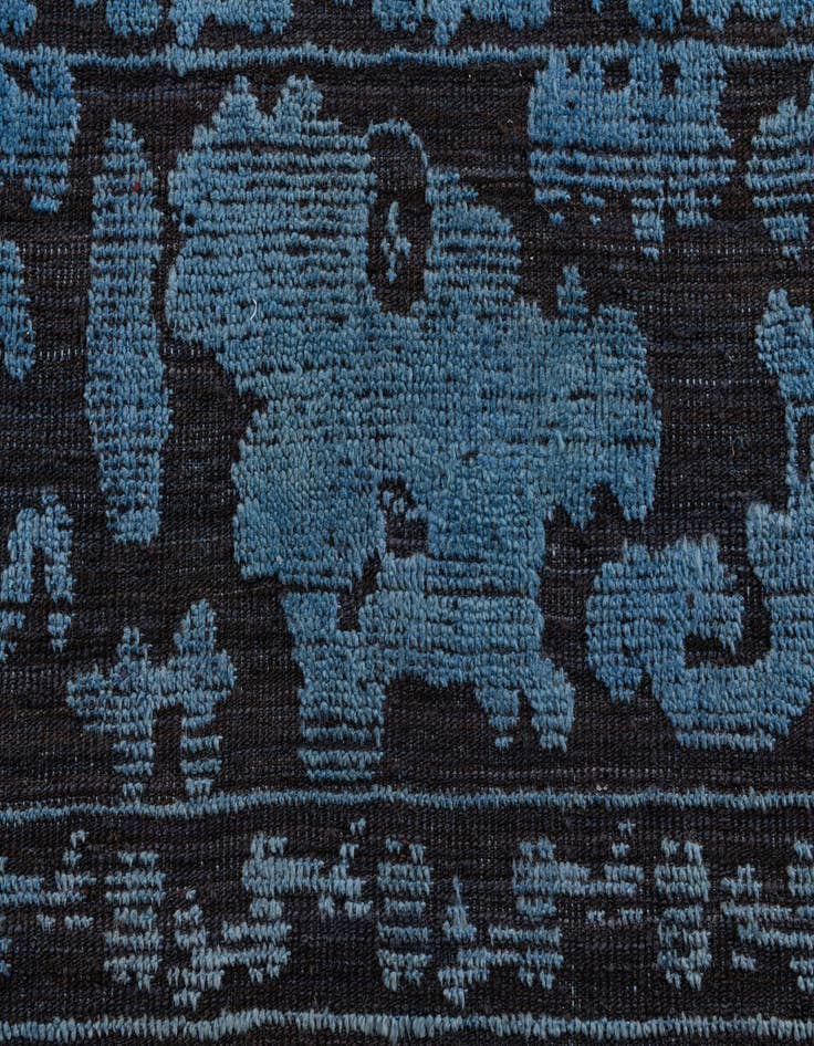 Detail image of  10' x 13' 8  Hand Knotted Oushak Wool Rug