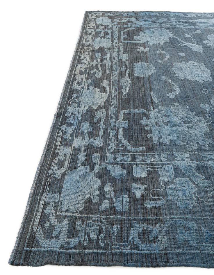 Detail image of  10' x 14' 7  Hand Knotted Oushak Wool Rug