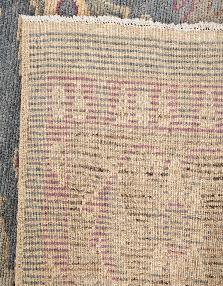 Detail image of  9' 4 x 12' 3  Hand Knotted Oushak Wool Rug