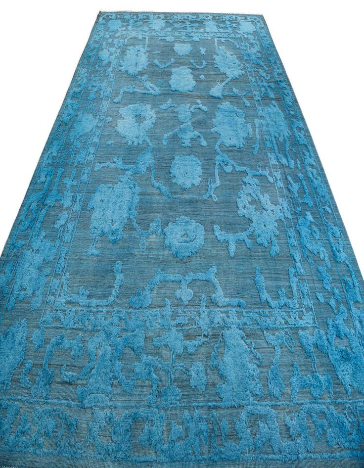 Detail image of  8' 10 x 12' 3  Hand Knotted Oushak Wool Rug