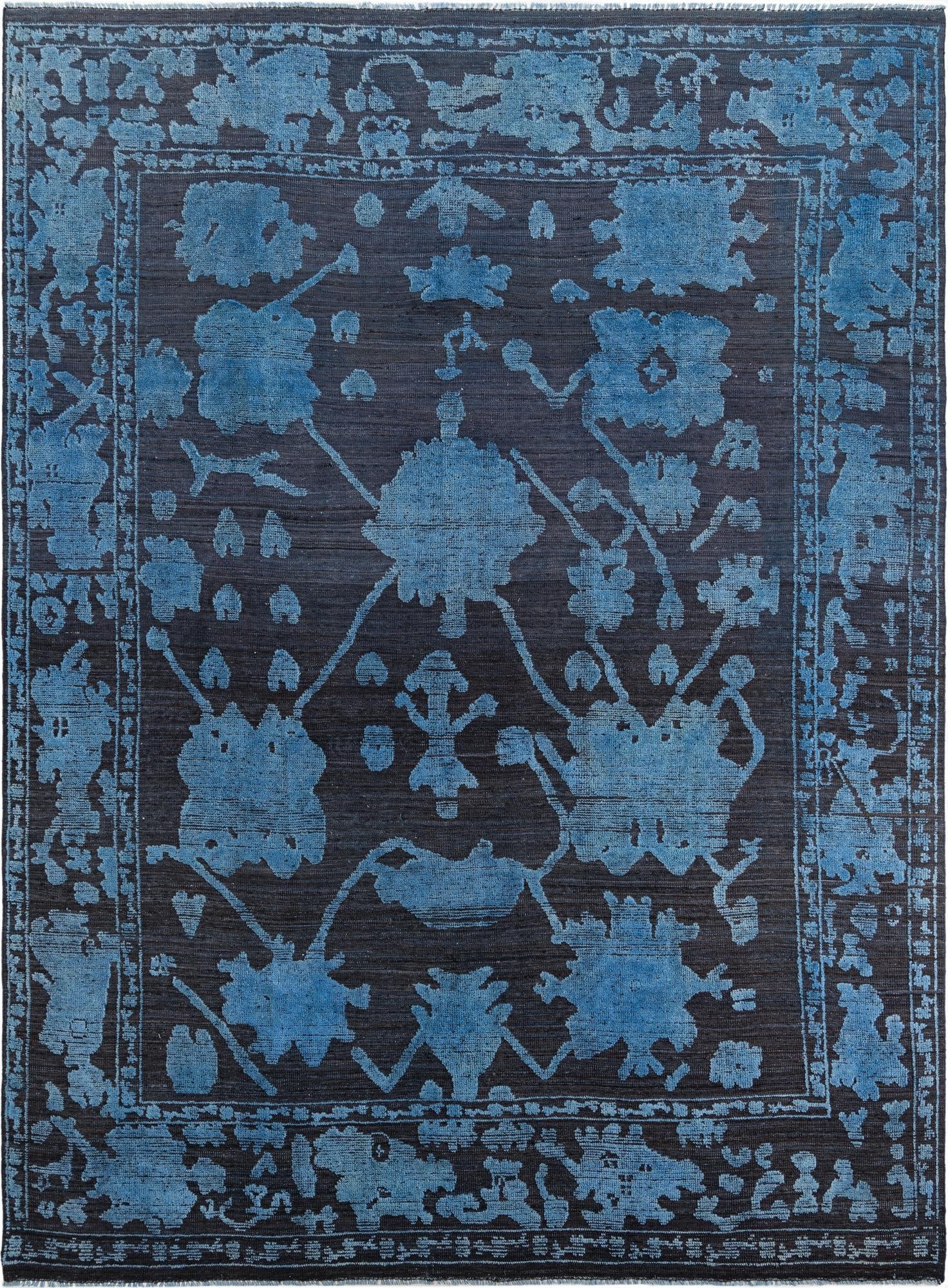  10' x 13' 8  Hand Knotted Oushak Wool Rug