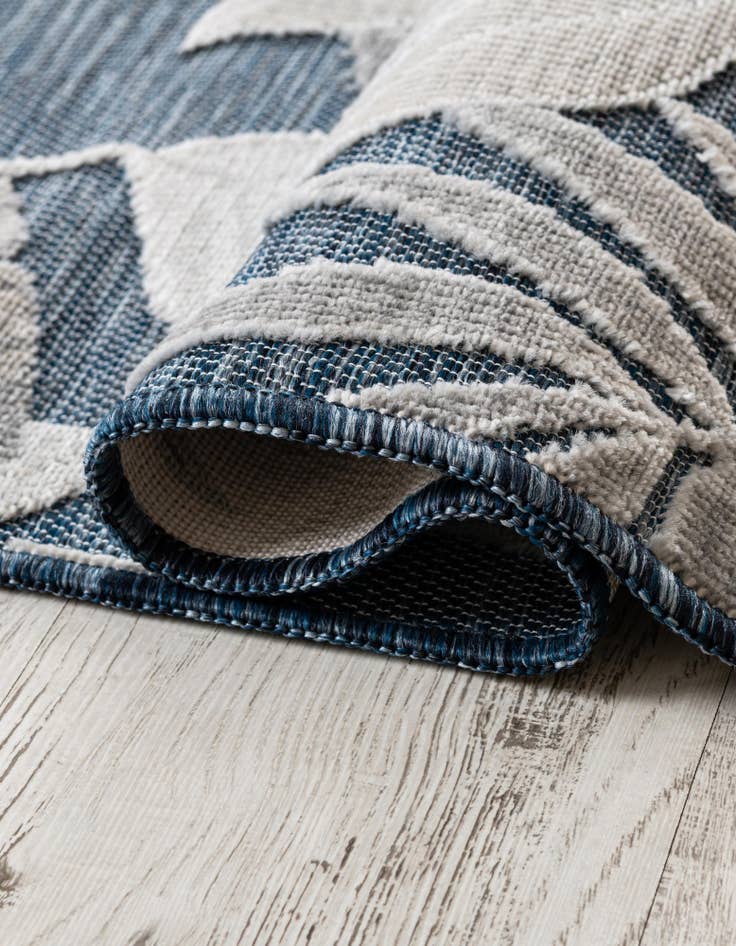 Detail image of  9' 9 x 12'  Washable Botanical Indoor / Outdoor Rug